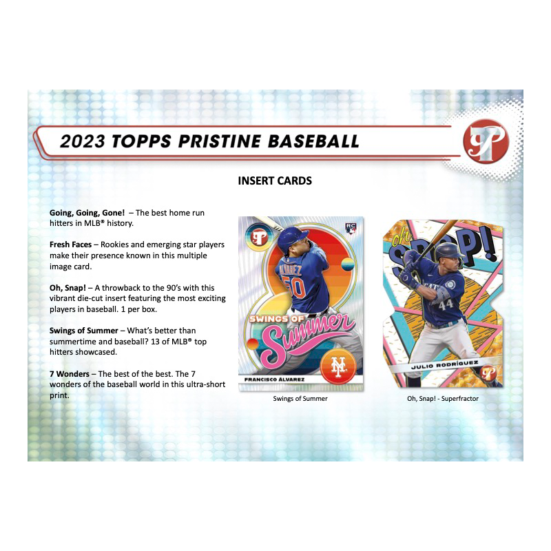 2023 Topps Pristine Baseball Hobby 8 Box Case