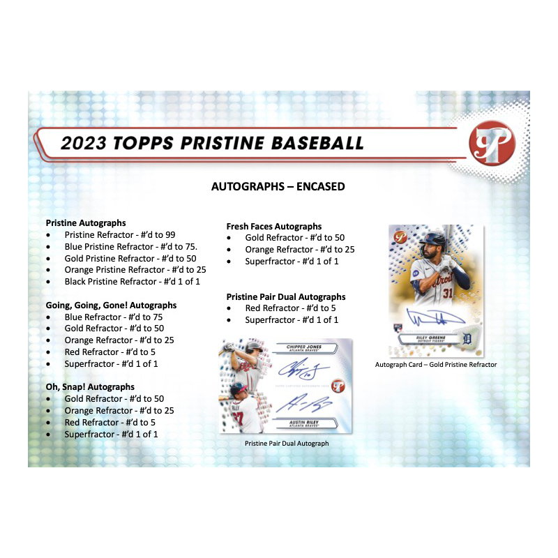 2023 Topps Pristine Baseball Hobby 8 Box Case