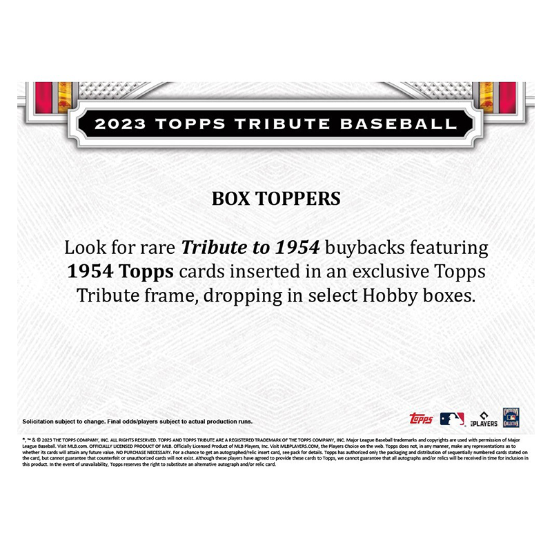 2023 Topps Tribute Baseball Hobby Box