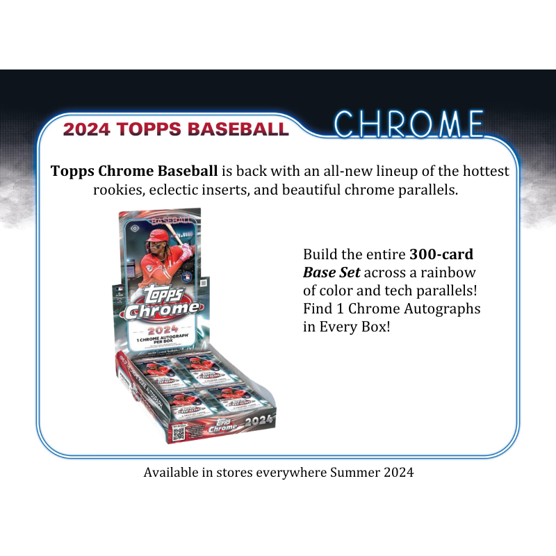 2024 Topps Chrome Baseball Hobby Box