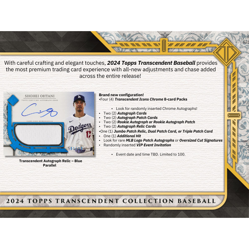 2024 Topps Transcendent Baseball Hobby Case