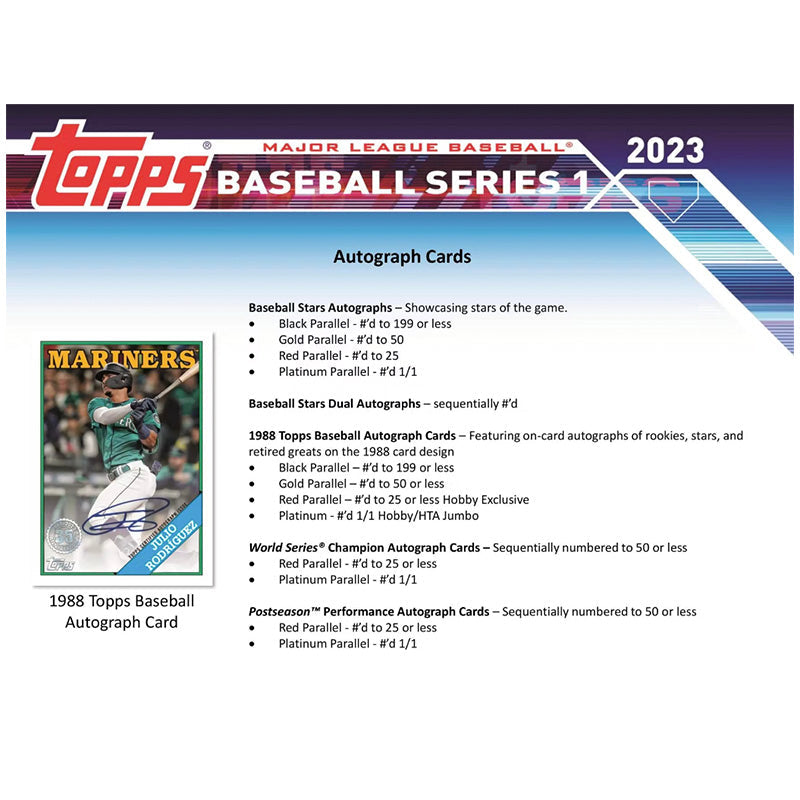 2023 Topps Series 1 Baseball Jumbo Box