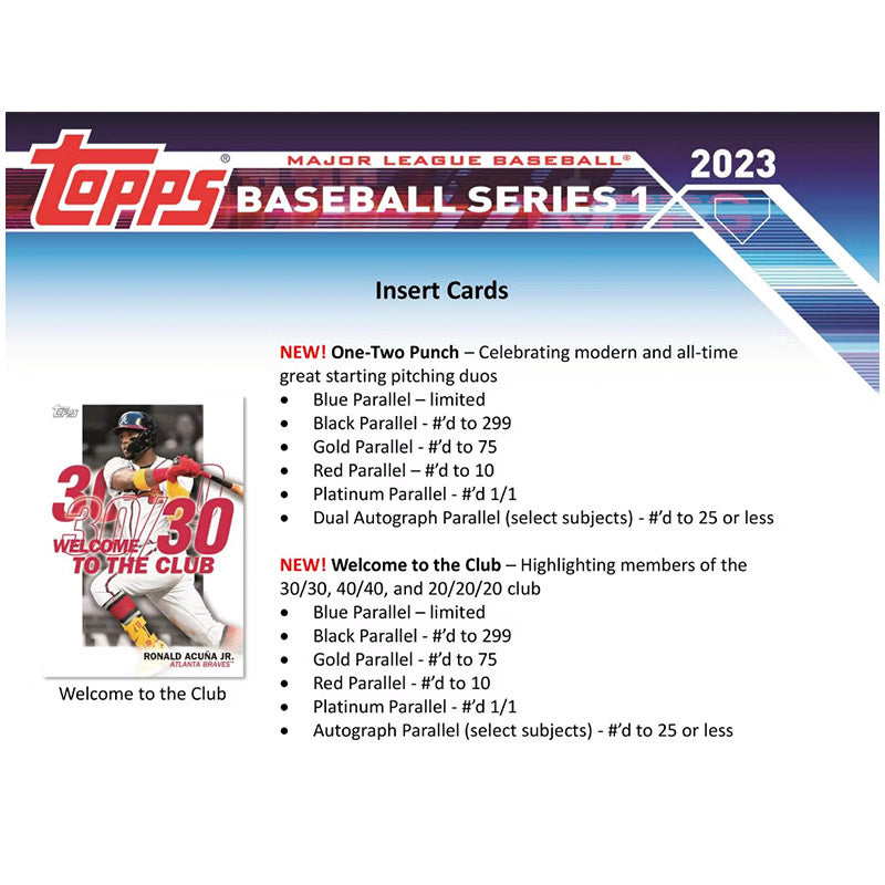 2023 Topps Series 1 Baseball Jumbo Box